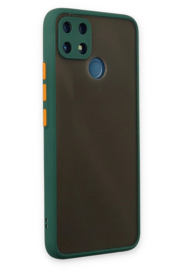 Realme C25 Kılıf Montreal Si̇li̇kon Kapak - Yeşi̇l - Dropx2652-3475