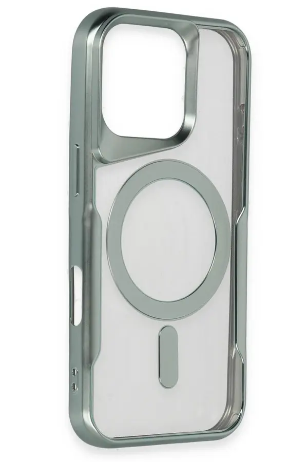 İphone 16 Pro Kılıf Boyi̇ Magsafe Si̇li̇kon Kapak - Si̇yah - Dropx5707-3561
