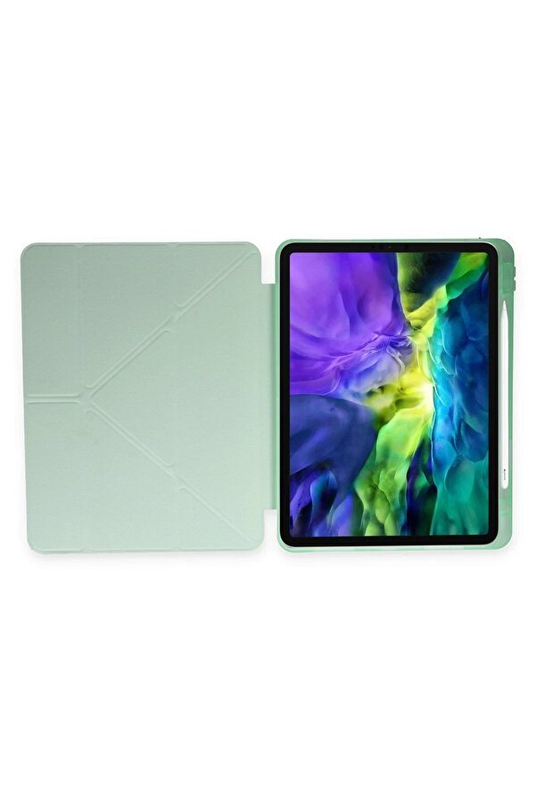 İpad Pro 11 (2024) Kılıf Kalemli̇kli̇ Mars Tablet Kılıfı - Açık Yeşi̇l - Dropx5772-5502