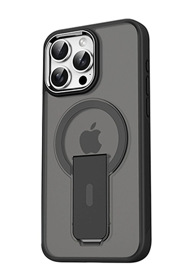 İphone 14 Pro Tork Magsafe Standlı Kapak - Si̇yah - Dropx6312-4839
