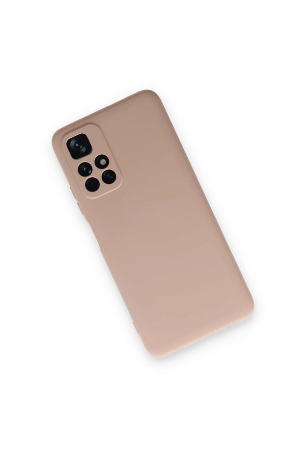 Xi̇aomi̇ Redmi̇ Note 11T Kılıf Nano İçi̇ Kadi̇fe Si̇li̇kon - Pudra - Dropx4718-2224