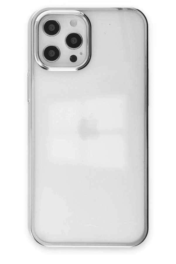 İphone 12 Pro Max Kılıf Element Si̇li̇kon - Gümüş - Dropx4232-9914
