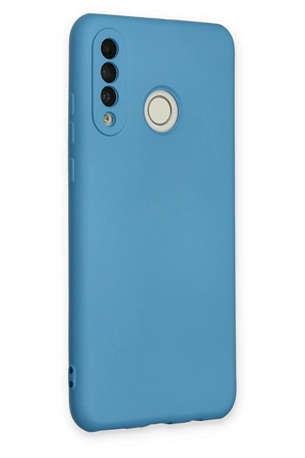 Huawei̇ P30 Li̇te Kılıf Nano İçi̇ Kadi̇fe Si̇li̇kon - Mavi̇ - Dropx3574-8402
