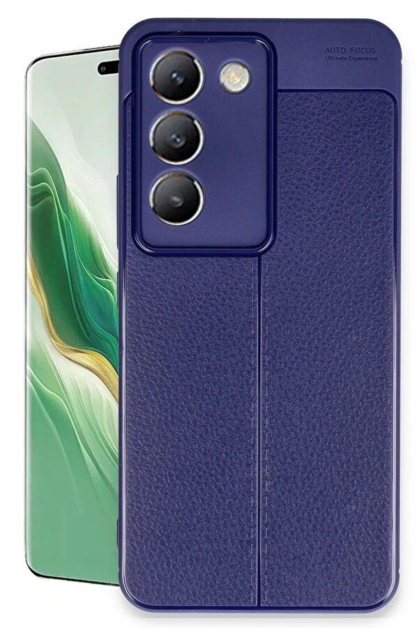 Vi̇vo V30 Li̇te 4G Kılıf Auto Focus Kapak - Laci̇vert - Dropx1826-7361