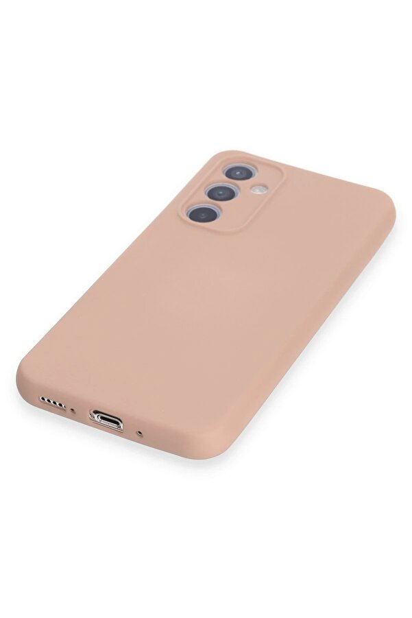 Samsung Galaxy A54 5G Kılıf Nano İçi̇ Kadi̇fe Si̇li̇kon - Pudra - Dropx6655-9233