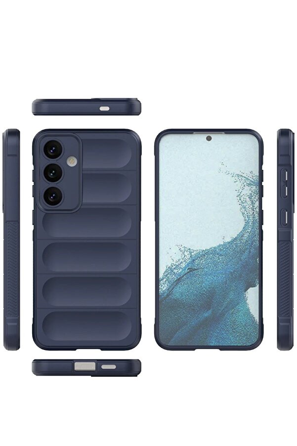 Samsung Galaxy S24 Kılıf Opti̇mum Si̇li̇kon - Laci̇vert - Dropx4416-2618