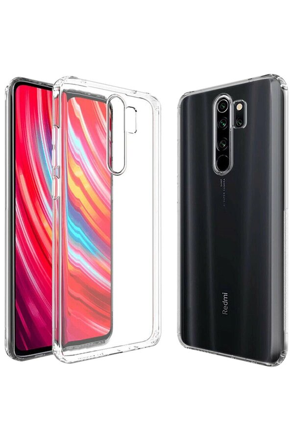 Xi̇aomi̇ Redmi̇ Note 8 Pro Kılıf Lüx Şeffaf Si̇li̇kon - Dropx3380-2182