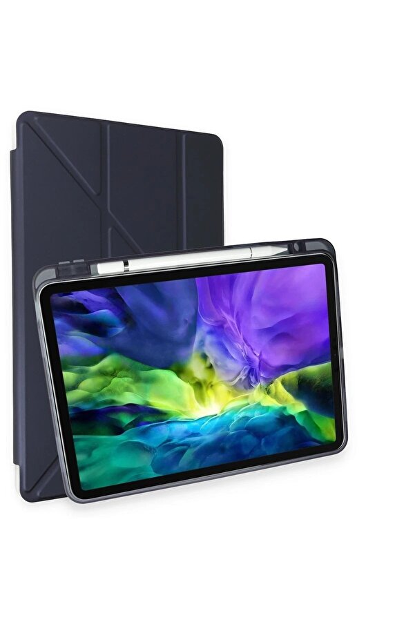 İpad Pro 11 (2018) Kılıf Kalemli̇kli̇ Mars Tablet Kılıfı - Laci̇vert - Dropx2238-3792