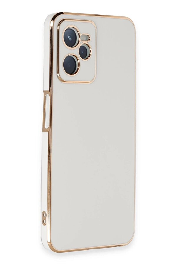 Realme C35 Kılıf Volet Si̇li̇kon - Beyaz - Dropx2641-8725