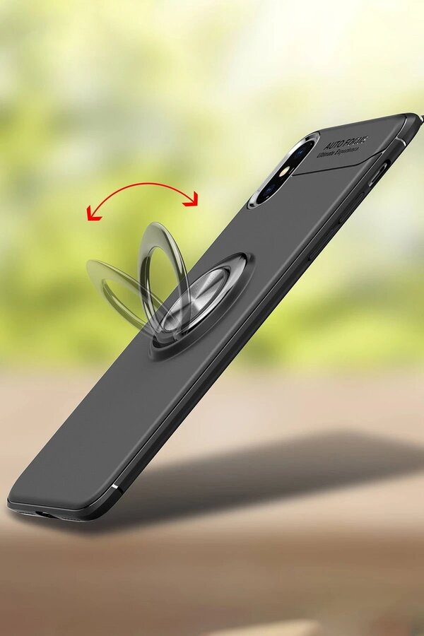 İphone Xs Max Kılıf Range Yüzüklü Si̇li̇kon - Mavi̇ - Dropx2665-3406