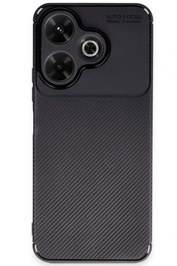 Xi̇aomi̇ Redmi̇ 13 4G Kılıf Auto Focus Karbon Kapak - Si̇yah - Dropx5762-2524