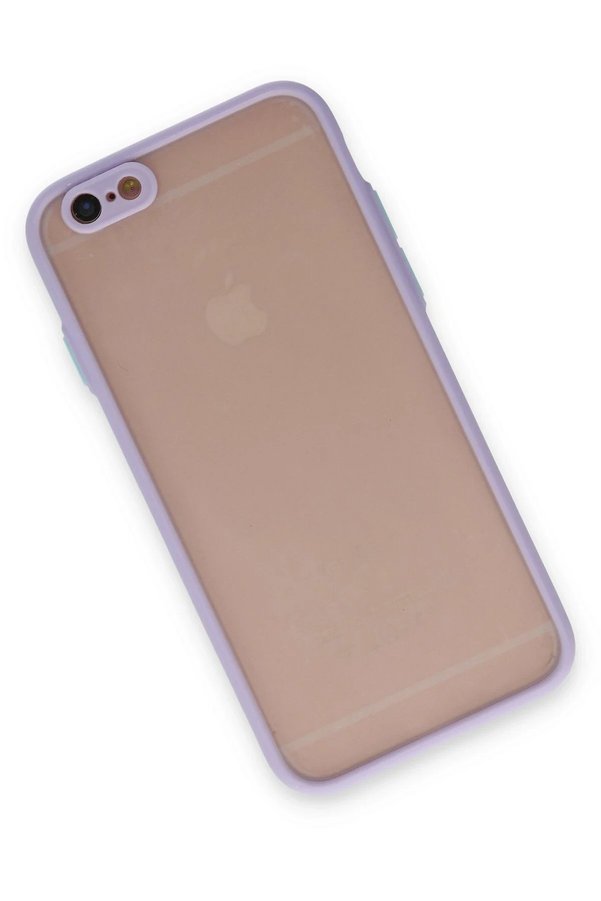 İphone 6 Kılıf Montreal Si̇li̇kon Kapak - Mor - Dropx2753-7495