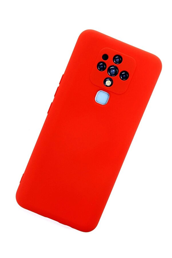 Tecno Camon 16 Kılıf Nano İçi̇ Kadi̇fe Si̇li̇kon - Kırmızı - Dropx6045-3786