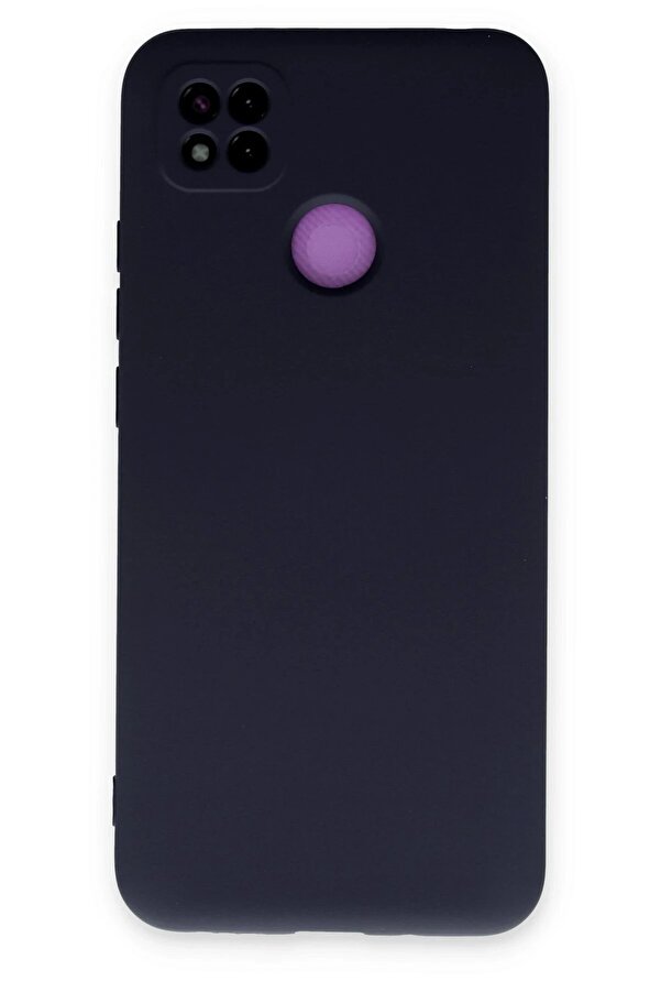 Xi̇aomi̇ Redmi̇ 9C Kılıf Nano İçi̇ Kadi̇fe Si̇li̇kon - Laci̇vert - Dropx5454-2348