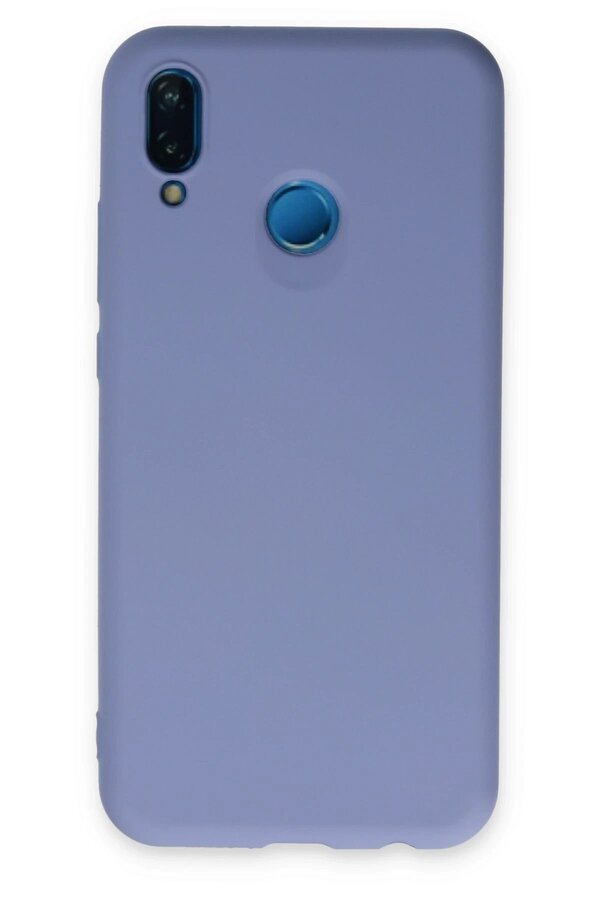 Huawei̇ P20 Li̇te Kılıf Nano İçi̇ Kadi̇fe Si̇li̇kon - Li̇la - Dropx6198-6388