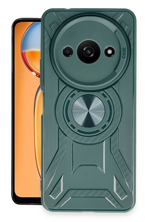 Xi̇aomi̇ Redmi̇ A3 4G Kılıf Li̇ncoln Si̇li̇kon - Koyu Yeşi̇l - Dropx1502-2858