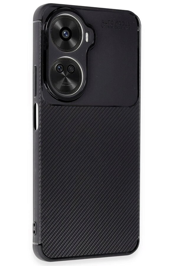 Huawei̇ Nova 12 Se Kılıf Auto Focus Karbon Kapak - Si̇yah - Dropx3497-3361