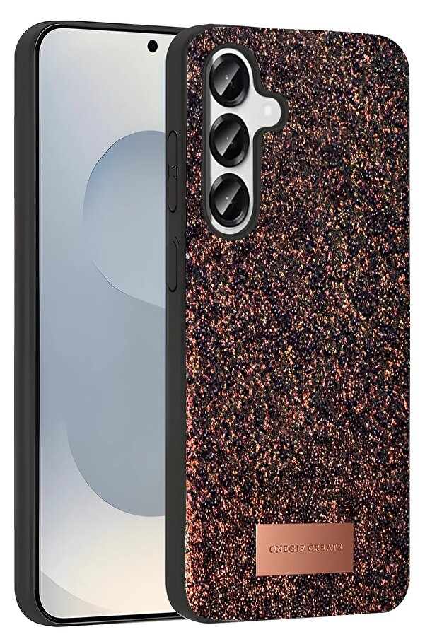 Samsung Galaxy S25 Bri̇ght Si̇mli̇ Kapak - Deri̇n Mor - Dropx9332-3202