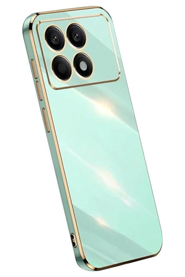 Xi̇aomi̇ Poco X6 Pro Kılıf Volet Si̇li̇kon - Açık Yeşi̇l - Dropx3578-2703