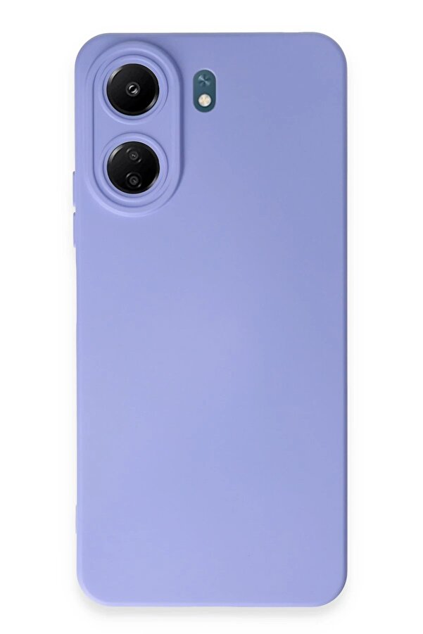 Xi̇aomi̇ Redmi̇ 13C Kılıf Nano İçi̇ Kadi̇fe Si̇li̇kon - Li̇la - Dropx6264-4385