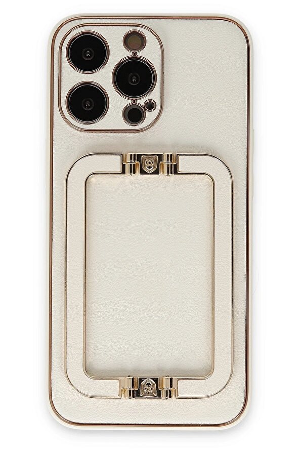 İphone 13 Pro Max Kılıf Coco Eli̇t Kapak - Beyaz - Dropx1123-3501