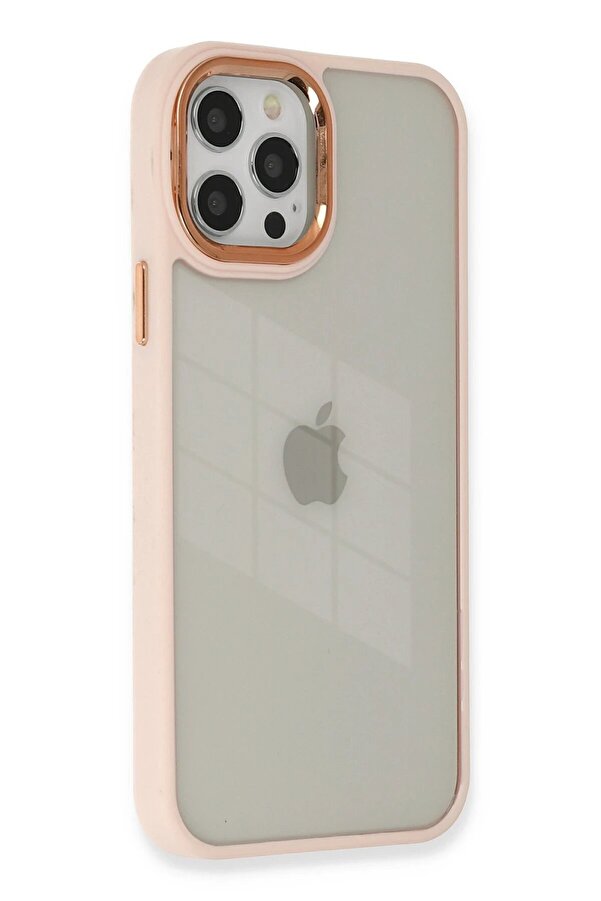 İphone 12 Pro Max Kılıf Dora Kapak - Pudra - Dropx4124-4318