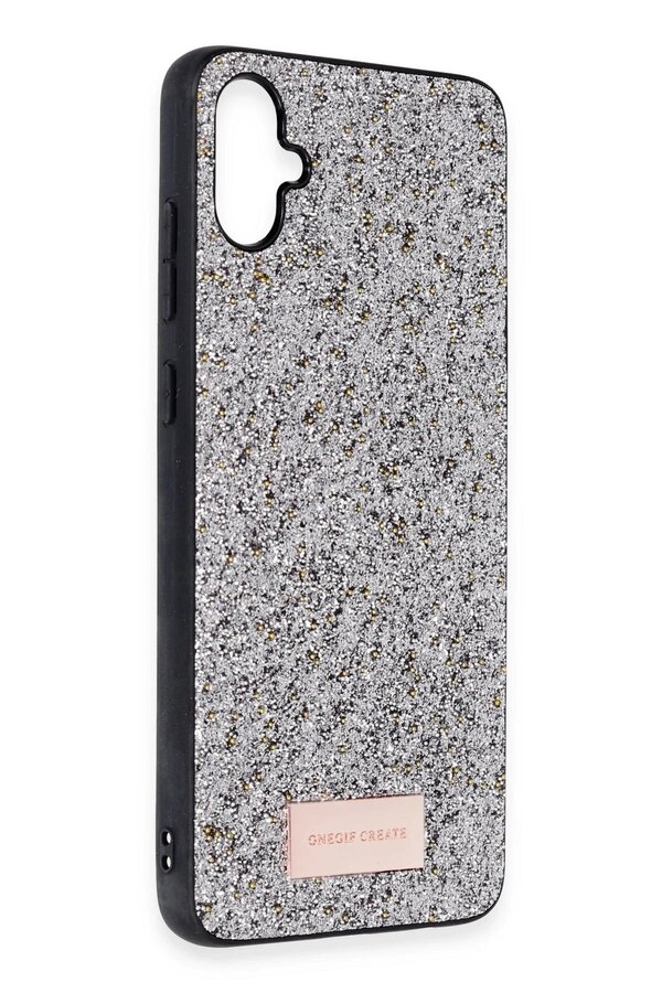 Samsung Galaxy A05 Bri̇ght Si̇mli̇ Kapak - Gümüş - Dropx9815-8423