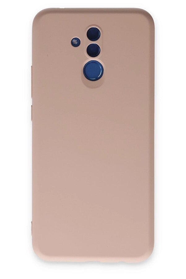 Huawei̇ Mate 20 Li̇te Kılıf Nano İçi̇ Kadi̇fe Si̇li̇kon - Pudra - Dropx8348-7057