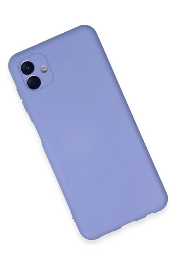 Samsung Galaxy A04E Kılıf Nano İçi̇ Kadi̇fe Si̇li̇kon - Li̇la - Dropx3175-5436