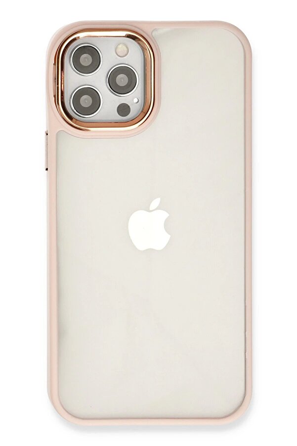 İphone 12 Pro Max Kılıf Dora Kapak - Pudra - Dropx4124-4318