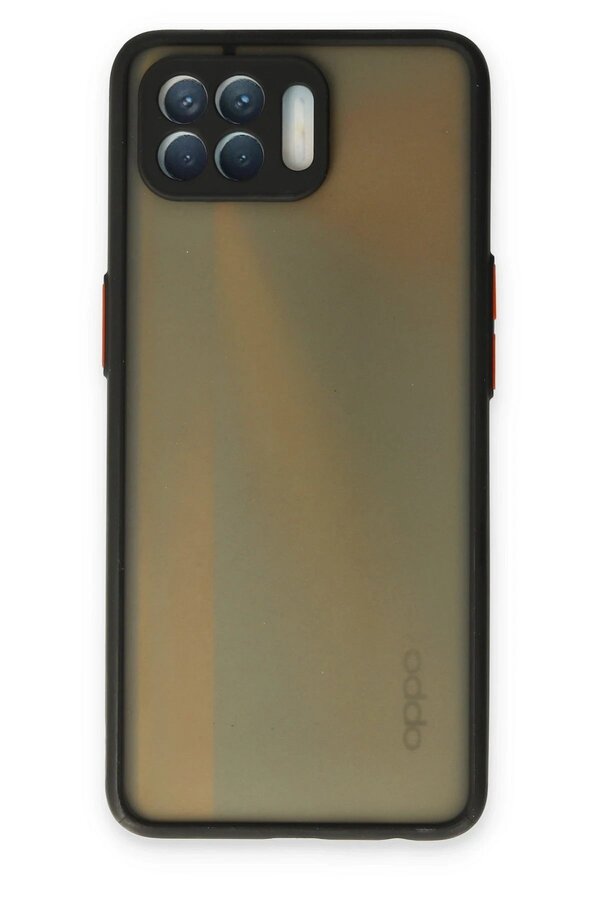 Oppo Reno 4 Li̇te Kılıf Montreal Si̇li̇kon Kapak - Si̇yah - Dropx1506-6293