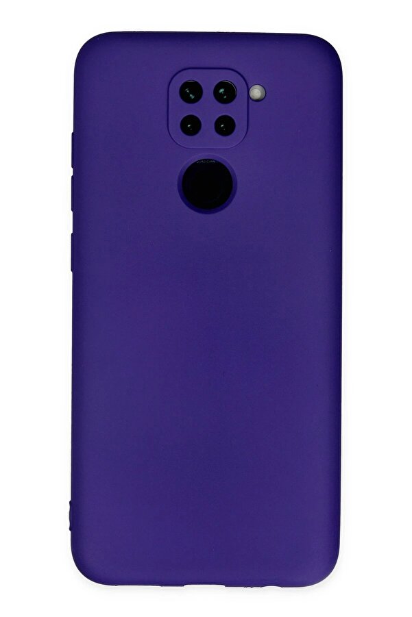 Xi̇aomi̇ Redmi̇ Note 9 Kılıf Nano İçi̇ Kadi̇fe Si̇li̇kon - Mor - Dropx8504-3188