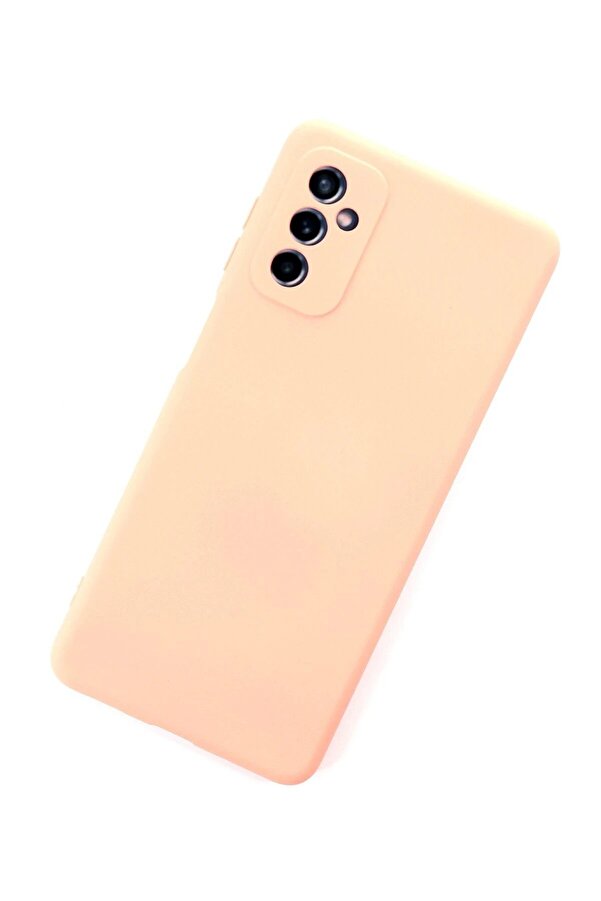 Samsung Galaxy M52 5G Kılıf Nano İçi̇ Kadi̇fe Si̇li̇kon - Pudra - Dropx3555-4118