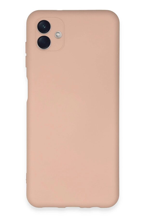 Samsung Galaxy A04E Kılıf Nano İçi̇ Kadi̇fe Si̇li̇kon - Pudra - Dropx3545-3131