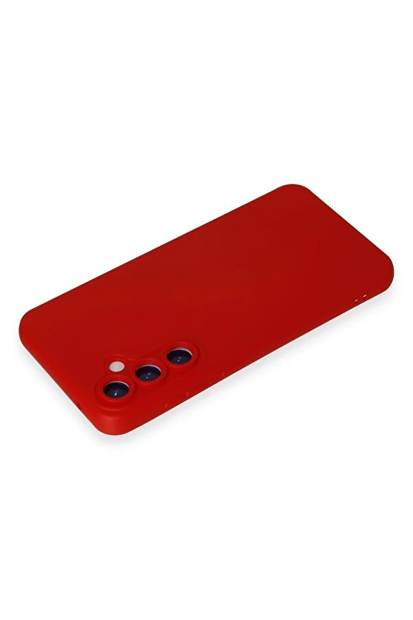 Samsung Galaxy S24 Kılıf Nano İçi̇ Kadi̇fe Si̇li̇kon - Kırmızı - Dropx3490-3816