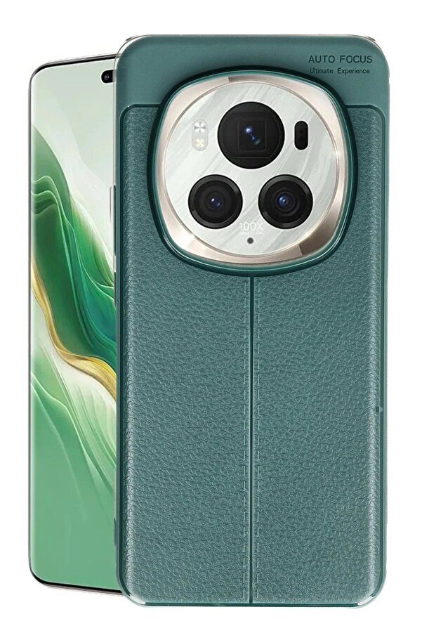Huawei̇ Honor Magi̇c 6 Pro Kılıf Auto Focus Kapak - Koyu Yeşi̇l - Dropx4406-4289
