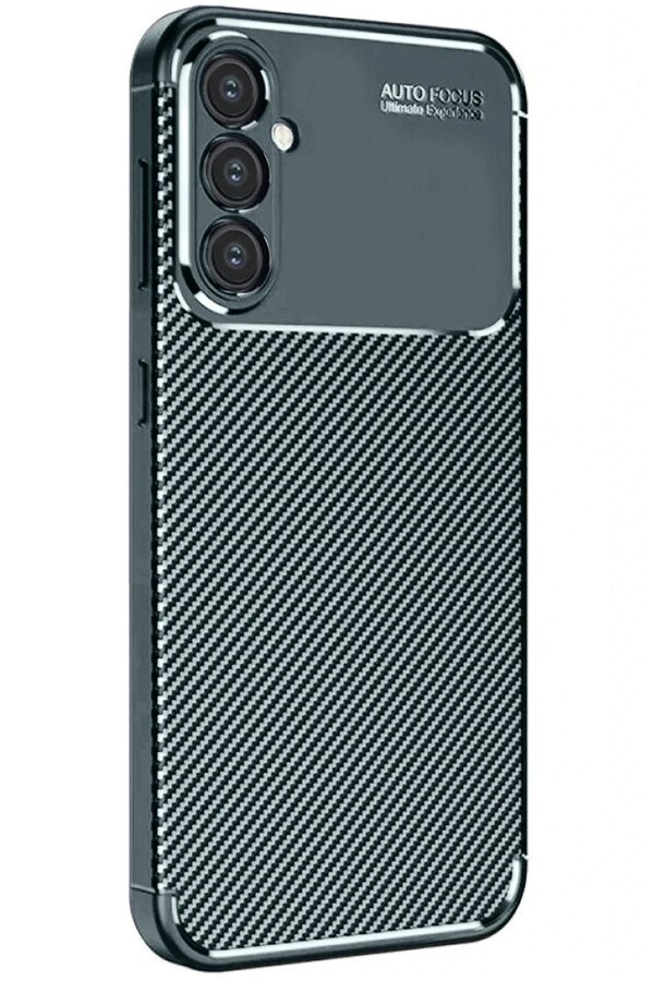 Samsung Galaxy S24 Fe Kılıf Auto Focus Karbon Kapak - Koyu Yeşi̇l - Dropx2232-5536