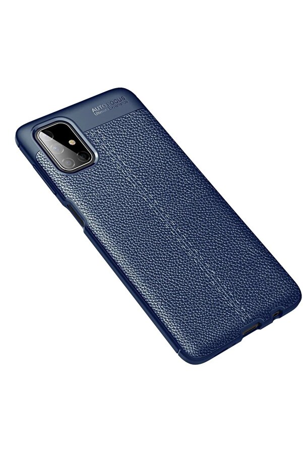 Samsung Galaxy M51 Kılıf Auto Focus Kapak - Laci̇vert - Dropx3158-9912