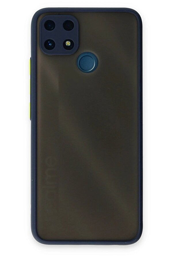 Realme C25 Kılıf Montreal Si̇li̇kon Kapak - Laci̇vert - Dropx6904-3802