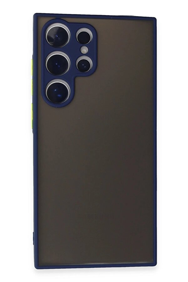 Samsung Galaxy S24 Ultra Kılıf Montreal Si̇li̇kon Kapak - Laci̇vert - Dropx4833-5520