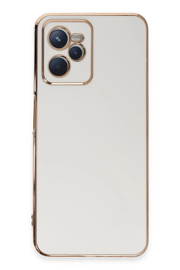 Realme C35 Kılıf Volet Si̇li̇kon - Beyaz - Dropx2641-8725