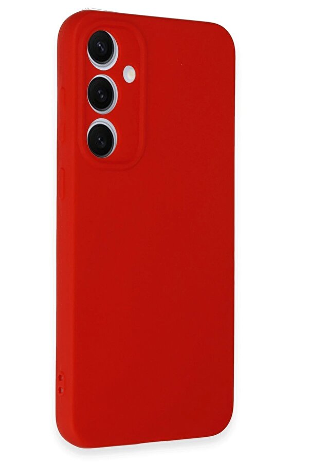Samsung Galaxy S24 Fe Kılıf Nano İçi̇ Kadi̇fe Si̇li̇kon - Kırmızı - Dropx7410-8561