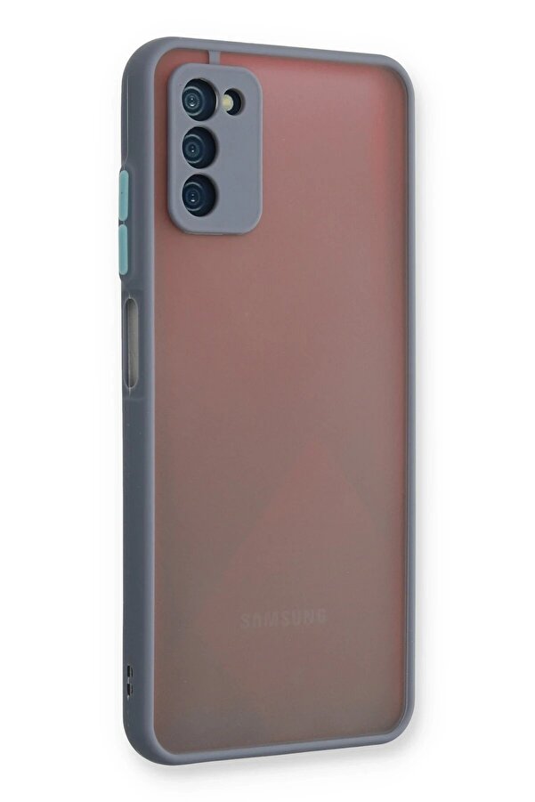 Samsung Galaxy A03S Kılıf Montreal Si̇li̇kon Kapak - Gri̇ - Dropx9962-5948