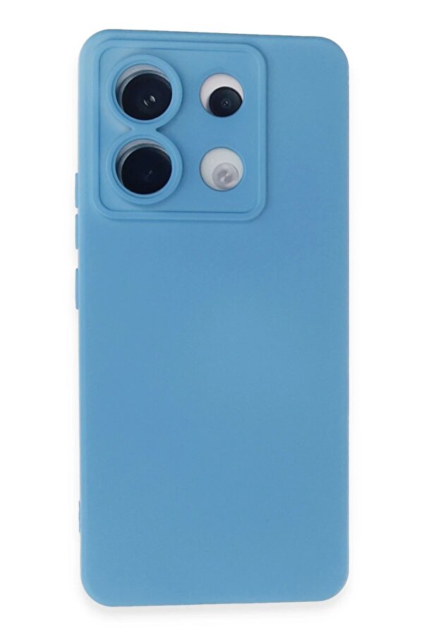 Xi̇aomi̇ Redmi̇ Note 13 Pro 5G Kılıf Nano İçi̇ Kadi̇fe Si̇li̇kon - Mavi̇ - Dropx3483-3072