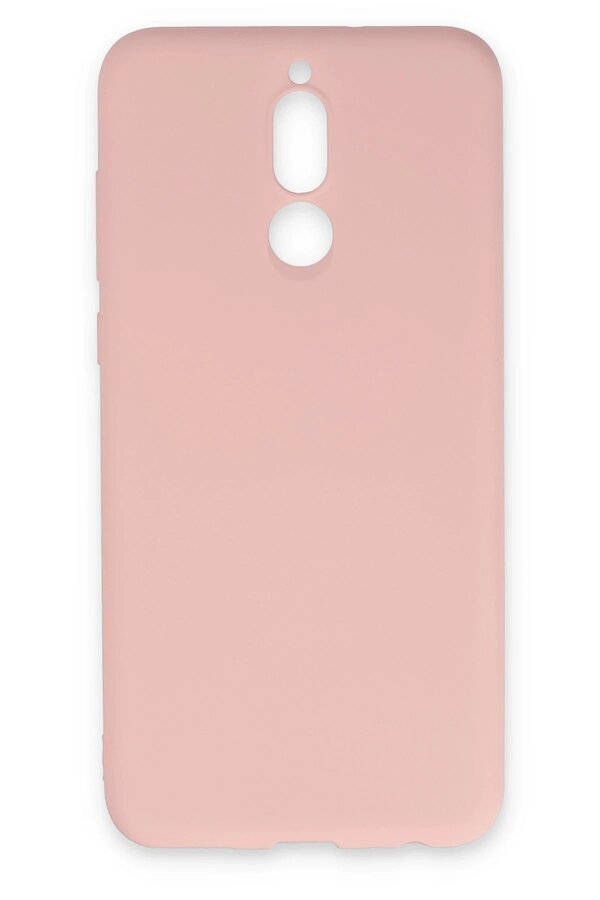 Huawei̇ Mate 10 Li̇te Kılıf Nano İçi̇ Kadi̇fe Si̇li̇kon - Pudra - Dropx5439-6921