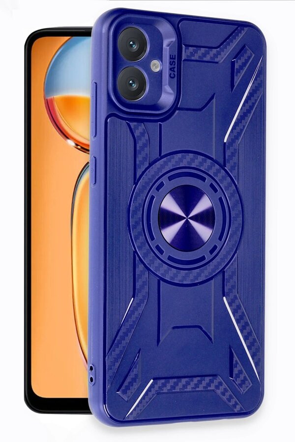 Newface Samsung Galaxy A05 Uyumlu Kılıf Li̇ncoln Si̇li̇kon - Laci̇vert