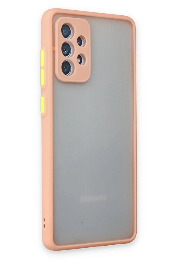 Samsung Galaxy A52 Kılıf Montreal Si̇li̇kon Kapak - Pembe - Dropx5703-4890
