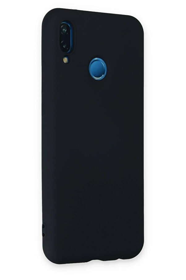 Huawei̇ P20 Li̇te Kılıf Nano İçi̇ Kadi̇fe Si̇li̇kon - Laci̇vert - Dropx6372-1160
