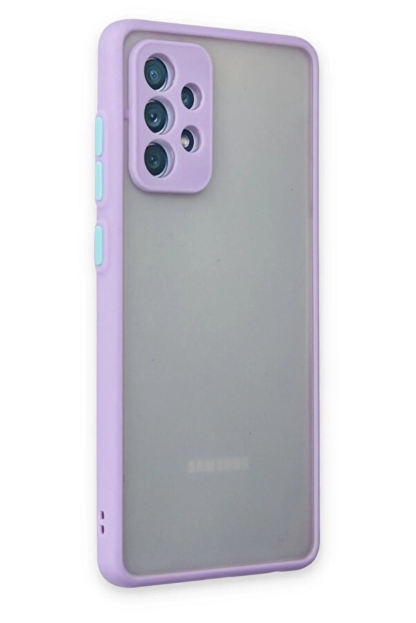 Samsung Galaxy A72 Kılıf Montreal Si̇li̇kon Kapak - Mor - Dropx5553-3883