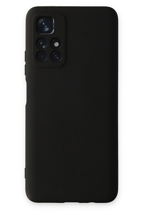 Xi̇aomi̇ Redmi̇ Note 11T Kılıf Nano İçi̇ Kadi̇fe Si̇li̇kon - Si̇yah - Dropx5813-8599